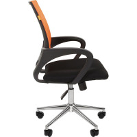 Компьютерное кресло CHAIRMAN 696 хром черно-оранжевый 00-07077469