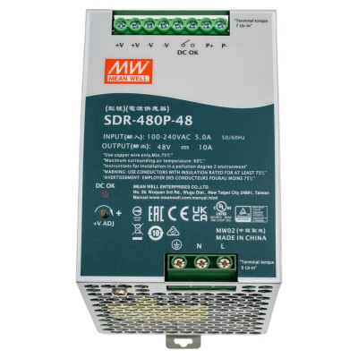 Источник питания Mean Well AC/DC SDR-480P-48 480Вт Т00295638