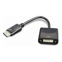 Переходник Cablexpert DisplayPort DVI 20M/29F цифровая передача 10см черный A-DPM-DVIF-002