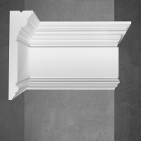 Плинтус потолочный Stenopol 110х29х2000 мм под покраску C7225