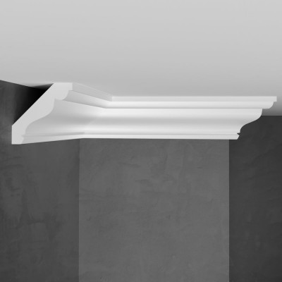 Потолочный карниз Stenopol 50х50х2000 мм под покраску C7155