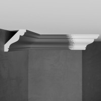 Потолочный карниз Stenopol 50х50х2000 мм под покраску C7155