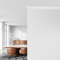 Потолочный карниз Stenopol 50х50х2000 мм под покраску C7155