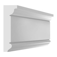 Потолочный карниз Stenopol подходит к натяжным потолкам, 60х17х2000 мм под покраску C7228