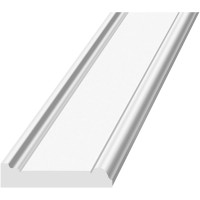 Потолочный карниз Stenopol подходит к натяжным потолкам, 60х17х2000 мм под покраску C7228