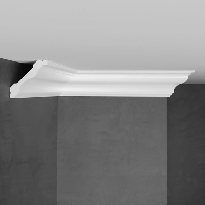 Потолочный карниз Stenopol 43х43х2000 мм под покраску C7110