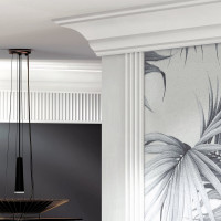 Потолочный карниз Stenopol 69х69х2000 мм под покраску C7100