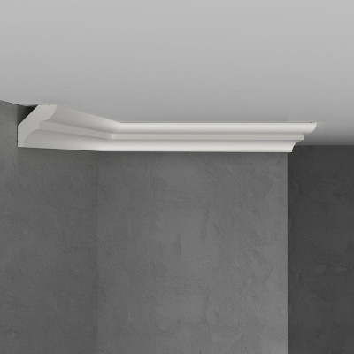 Потолочный карниз Stenopol 28х26х2000 мм под покраску C708