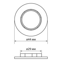 Кольцо для патрона TDM ELECTRIC Е14, термостойкий пластик, белый, Б/Н SQ0335-0165