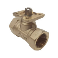 Двухходовой шаровой кран TECHNO 2020A латунный, под привод DN20, G3/4, КVS 4.0 640220-1
