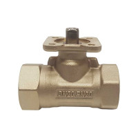 Двухходовой шаровой кран TECHNO 2020A латунный, под привод DN20, G3/4, КVS 4.0 640220-1