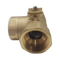 Трехходовой шаровой кран TECHNO 3050B латунный, под привод DN50, G 2, КVS 63.0 640350-2