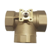 Трехходовой шаровой кран TECHNO 3050B латунный, под привод DN50, G 2, КVS 63.0 640350-2