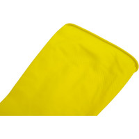 Хозяйственные латексные перчатки Komfi с х/б напылением, S, желтые 126934