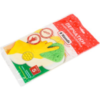 Хозяйственные латексные перчатки Komfi без х/б напыления, S, желтые 126930