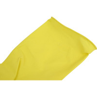 Хозяйственные латексные перчатки Komfi без х/б напыления, M, желтые 119539