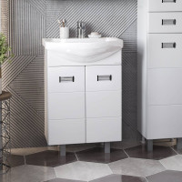 Тумба с раковиной Onika Балтика 60 напольная, белая (ум. Балтика 60) 106040