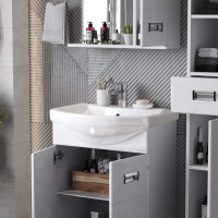 Тумба с раковиной Onika Балтика 60 напольная, белая (ум. Балтика 60) 106040