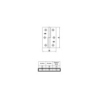 Петля Amig D-Л покрытие латунь 540-70 (D)