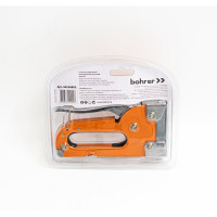 Мебельный степлер Bohrer 4-8 мм, усиленный, тип скобы 53, металлический 44130853
