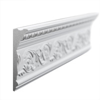 Потолочный карниз Decomaster с рисунком, подходит к натяжному потолку, 110х29х2000 мм D225A