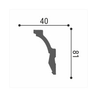 Потолочный плинтус Де-Багет Декор ДП 18/90 00-00002008