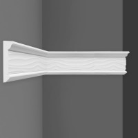 Молдинг Decomaster с рисунком, подходит к натяжному потолку, 60х17х2000 мм D219