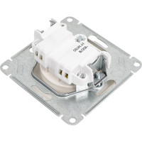 Розетка Systeme Electric Glossa без заземления,16А, 250В, механизм, молочный SE GSL000941
