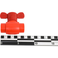 Шаровой кран Blue Ocean противопожарный - 20 красный, полипропиленовый Fire-S-B1 PPRF/BV/PPR/-1(R)-20