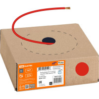 Провод TDM ELECTRIC ПуГВнг(А)-LS 1х2,5 ГОСТ в коробке (100м), красный SQ0124-1483