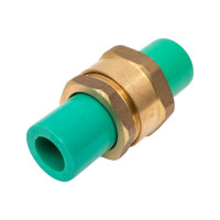 Универсальное (разборное) соединение Blue Ocean зеленое - 32 PPRF/UA-2(G)-32x32