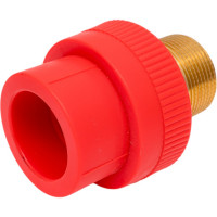 Резьбовая муфта Blue Ocean "Fire Secure" (нар) - 40x1.1/4" под ключ, противопожарный полипропилен Fire-S-B1 PPRF/HTEA(R)-40х1.1/4"