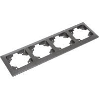 Горизонтальная 4-местная рамка NE-AD Aras, Графит, 93-21-18