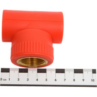 Тройник Blue Ocean "Fire Secure" (вн) - 25x3/4", противопожарный полипропилен Fire-S-B1 PPRF/ITT(R)-25х3/4"