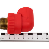 Угол Blue Ocean "Fire Secure" (нар) - 25x3/4", противопожарный полипропилен Fire-S-B1 PPRF/ET90E(R)-25 х 3/4"