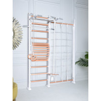 ДСК Perfetto sport Scala in legno con rete 1 bianco-naturale PS-128 СГ000005352