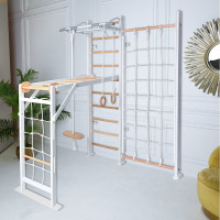 ДСК Perfetto sport Scala in legno con rete 2 bianco-naturale PS-131 СГ000005353