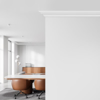 Плинтус потолочный Stenopol 77х77х2000 мм под покраску C7154