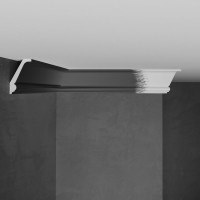 Потолочный плинтус Stenopol 40х25х2000 мм под покраску C7151