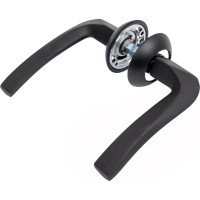 Дверная ручка PUERTO (черный, хром блестящий) INAL 518-08 B/CP