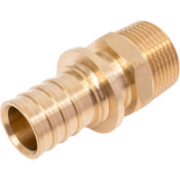 Муфта One Plus 25х3/4 НР, аксиальная rx надвижная, для труб из сшитого полиэтилена Pex 3204023055 3504023104