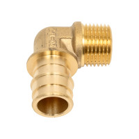 Угол One Plus резьбовой НР 20x1/2 OP для труб из сшитого полиэтилена Pex qe 3204023110