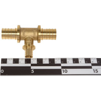 Переходной тройник One Plus 25х16х25 аксиальный rx надвижной, для сшитого полиэтилена Pex 3204023044 3504023119