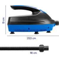 Воздушный насос Alca SUP с функцией Автостоп, 12 B, 110 Вт, 70 л/мин, 1.1 бар, 6 адаптеров 211150