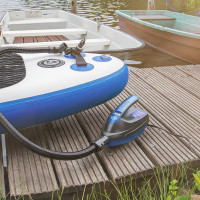 Воздушный насос Alca SUP с функцией Автостоп, 12 B, 110 Вт, 70 л/мин, 1.1 бар, 6 адаптеров 211150