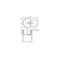Кухонная мойка Polygran ATOL-760 (№302 Песочный) 679047