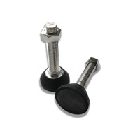 Винтовая регулируемая опора UnitMC 60хМ20х100 (основание PA66, винт сталь) 400202 60xM20x100