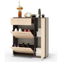 Тумба СОКОЛ венге/беленый дуб ТП-4 ШОТП4В5б5