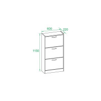 Тумба для обуви СОКОЛ дуб сонома ТО-23 ШОТО23Дс