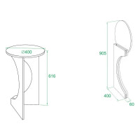 Журнальный стол СОКОЛ венге СЖ-7 СЖ7В5